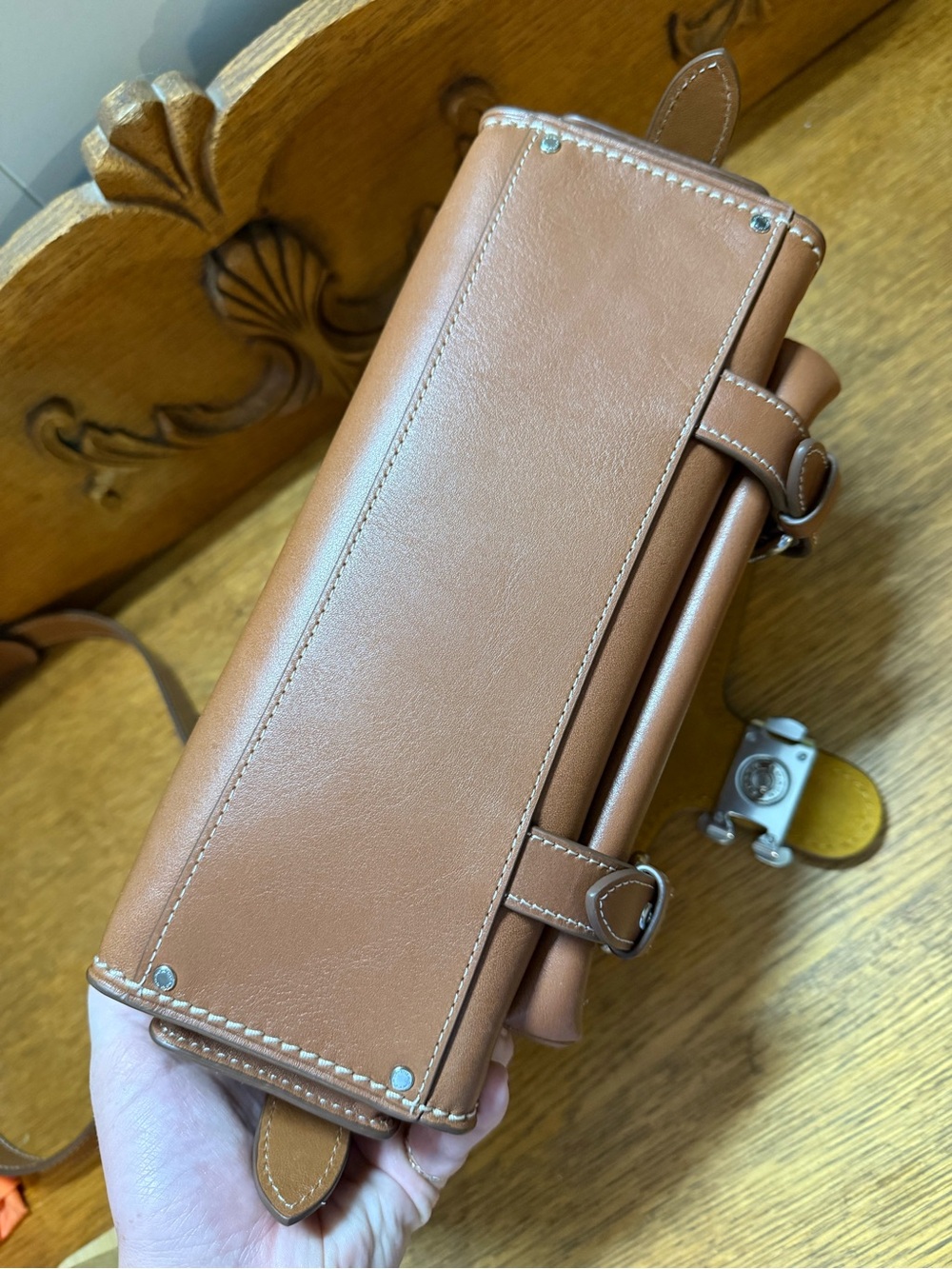 Gently used Coach Western Tabby brown leather shoulder/crossbody bag - Picture 9 of 14